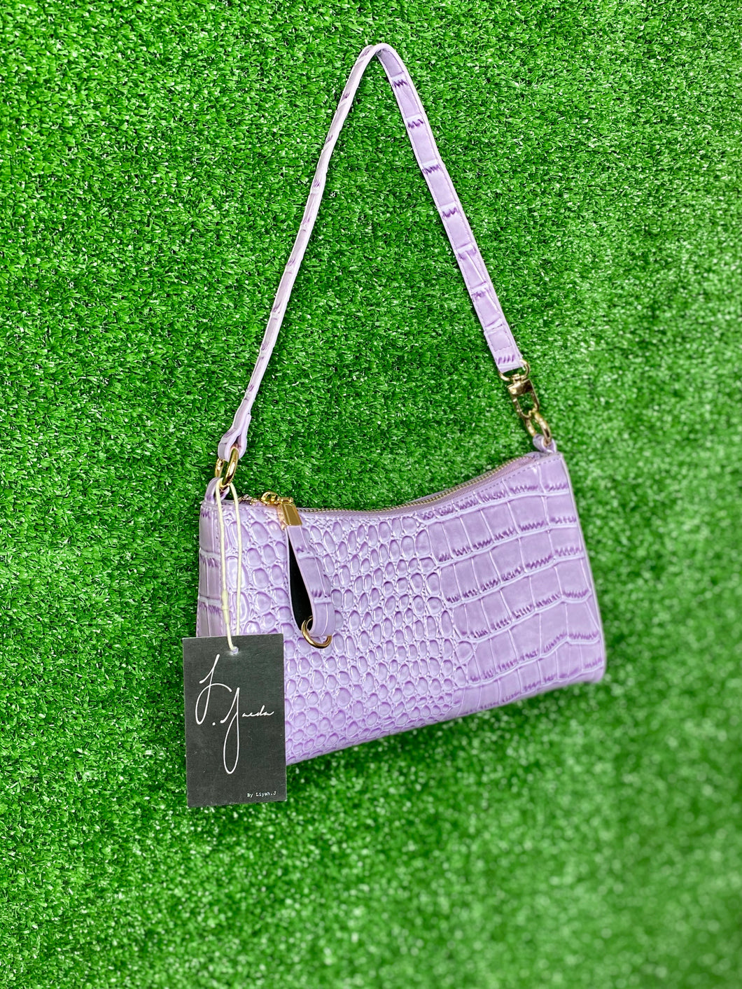 Lilac Croc Embossed